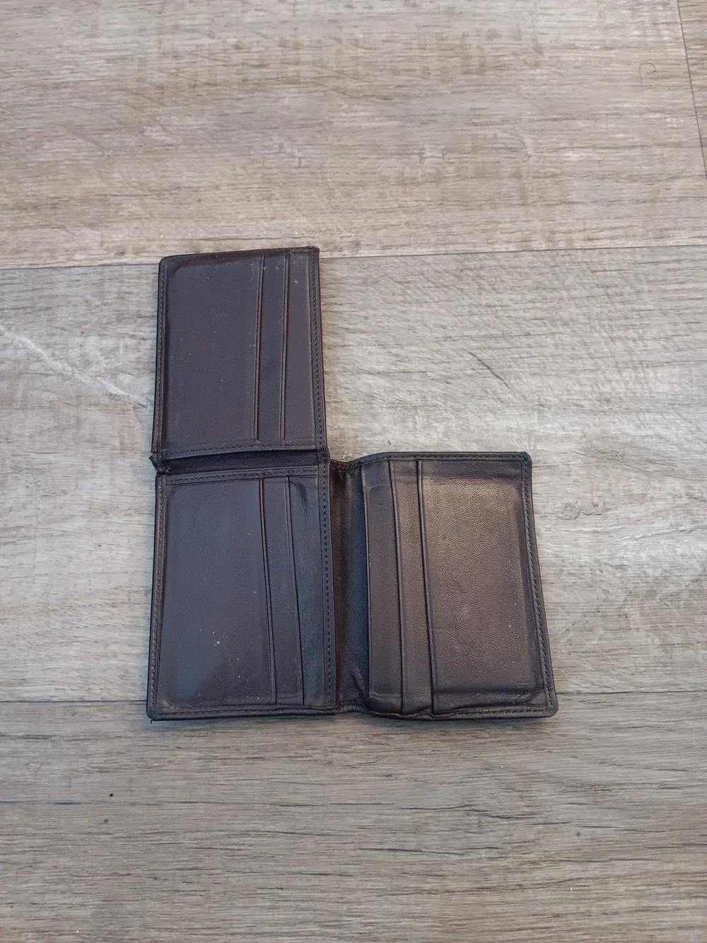Tumi Brown Leather L-Fold Wallet